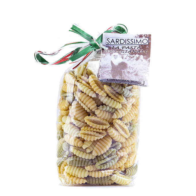 3d plastic pasta bag with clear paper label Vector Image