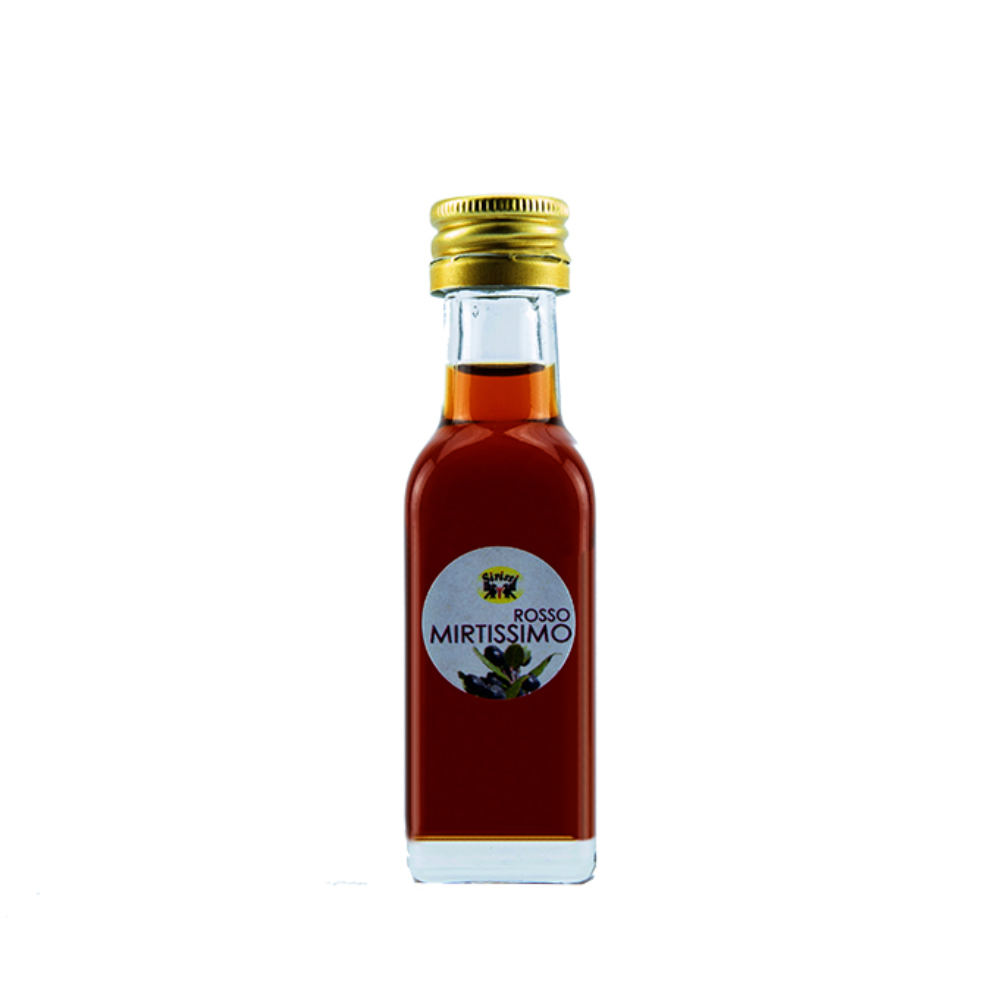 Liquore di mirto rosso 20 ml quadrata Liquore di mirto rosso 20 ml quadrata