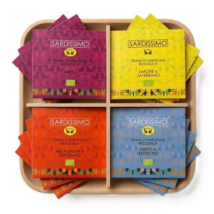 SET TISANE BIOLOGICHE DI SARDEGNA CONFEZIONE IN FILTRI PRONTAI ALL'USO SARDISSIMO