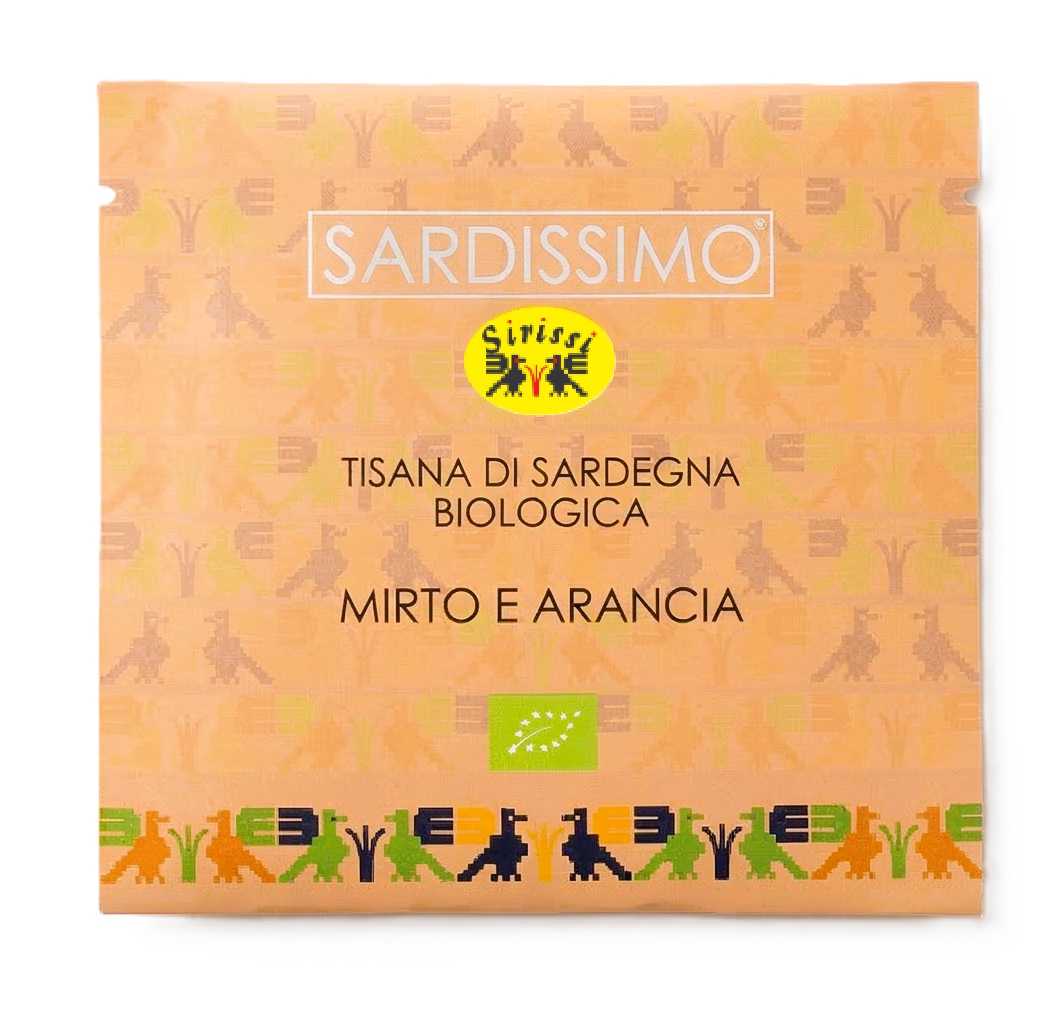 Tisana al mirto e arance bustina 8 filtri 1 tisana al mirto e arance di sardegna bio